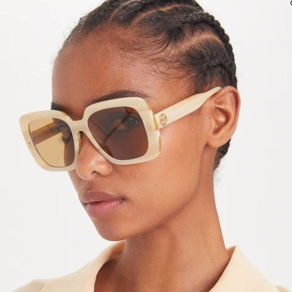 Tory Burch Gold Sunglasses. Make Offer! - Picture 3 of 5